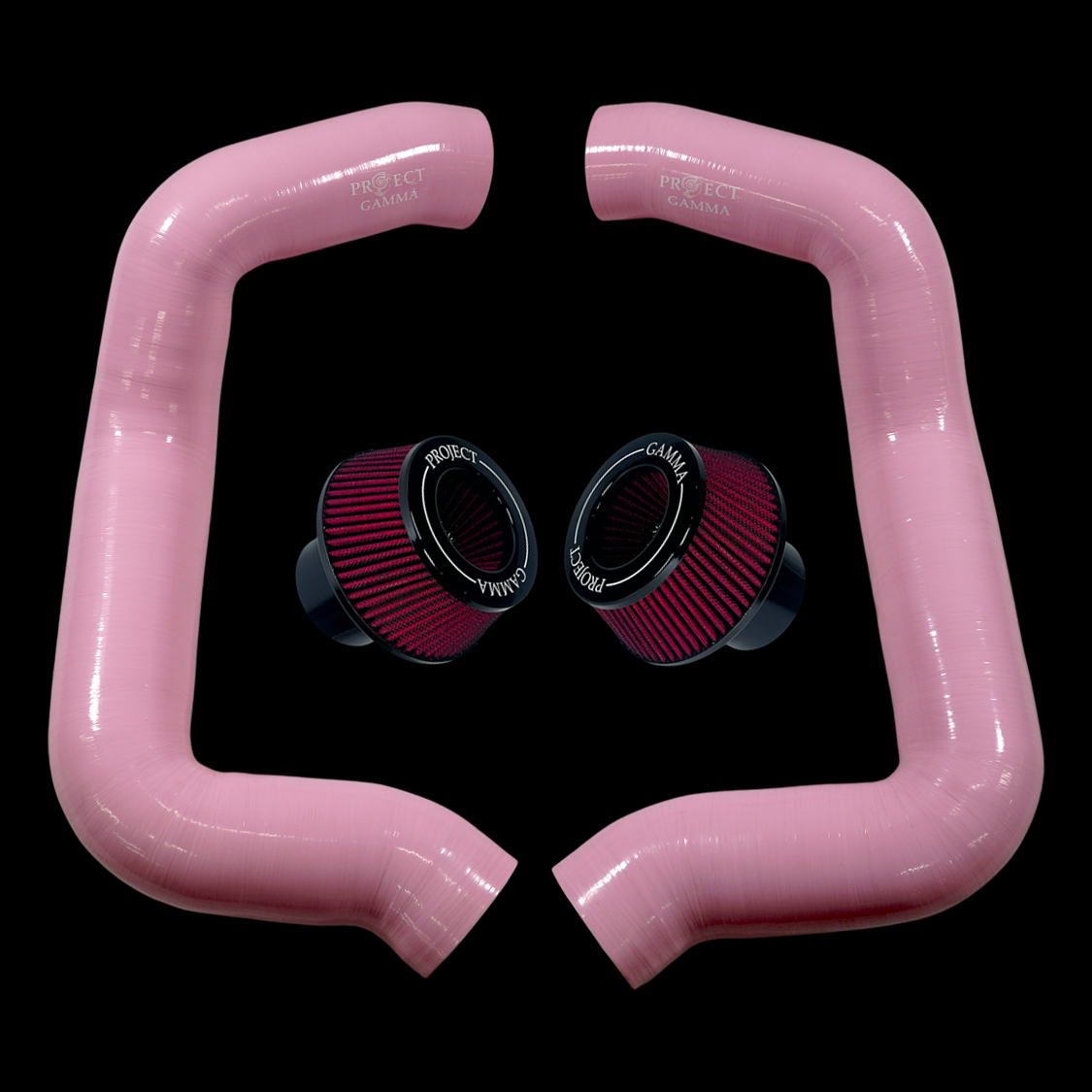 Project Gamma BMW M5 G90 / G99 and 7 Series G70 / G73 Silicone Intakes and Filters – Pink/Red Combo