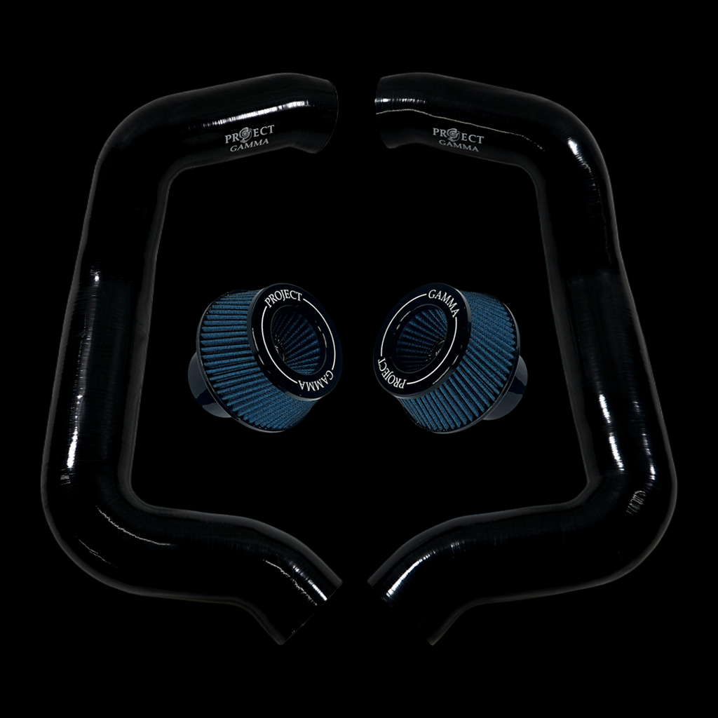 Project Gamma BMW M5 G90 / G99 and 7 Series G70 / G73 Silicone Intakes and Filters – Black/Blue Combo