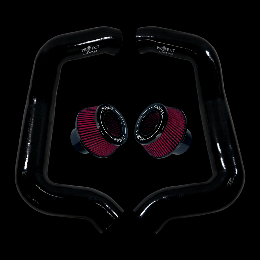 Project Gamma BMW M5 G90 / G99 and 7 Series G70 / G73 Silicone Intakes and Filters – Black/Red Combo