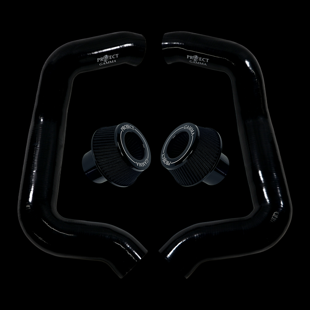 Project Gamma BMW M5 G90 / G99 and 7 Series G70 / G73 Silicone Intakes and Filters – Black/Black Combo
