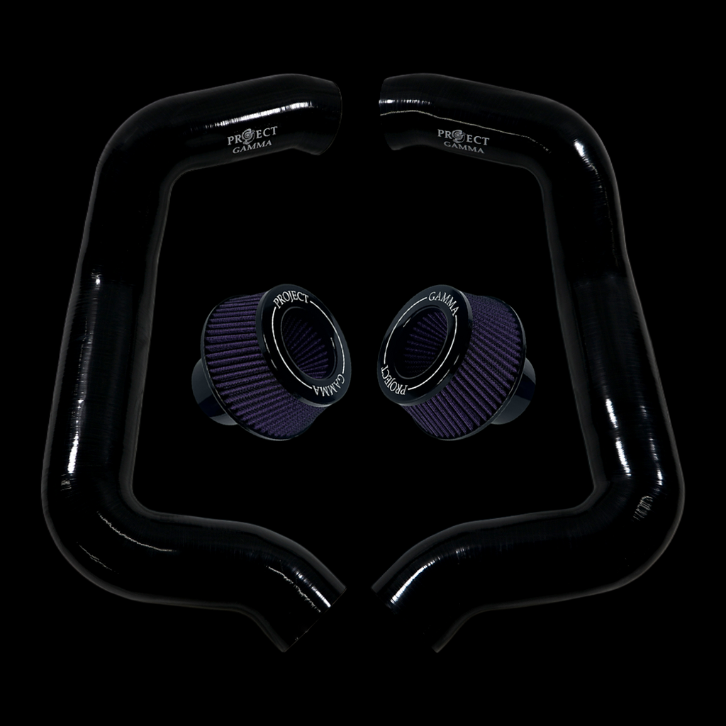 Project Gamma BMW M5 G90 / G99 and 7 Series G70 / G73 Silicone Intakes and Filters – Black/Purple Combo