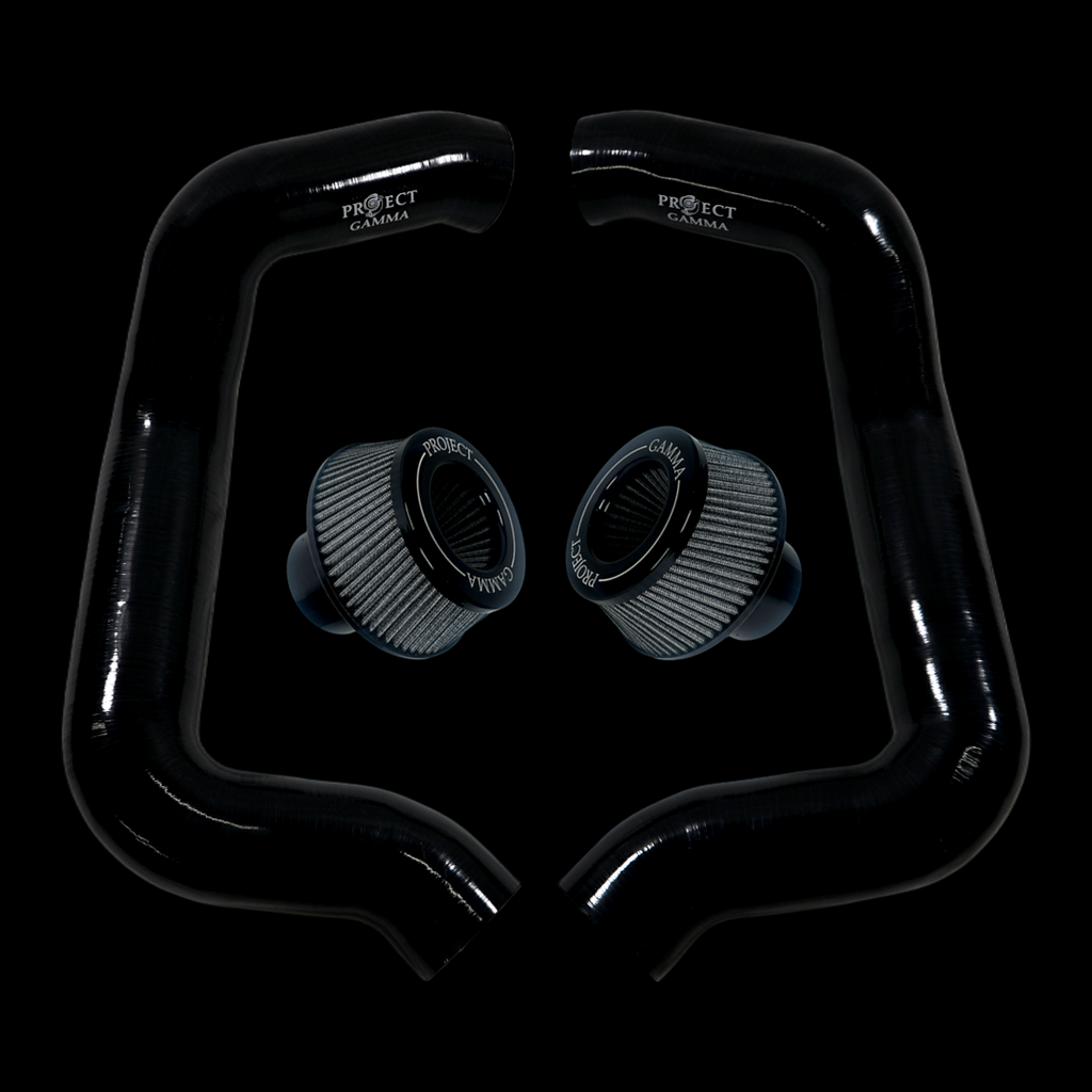 Project Gamma BMW M5 G90 / G99 and 7 Series G70 / G73 Silicone Intakes and Filters – Black/Silver Combo