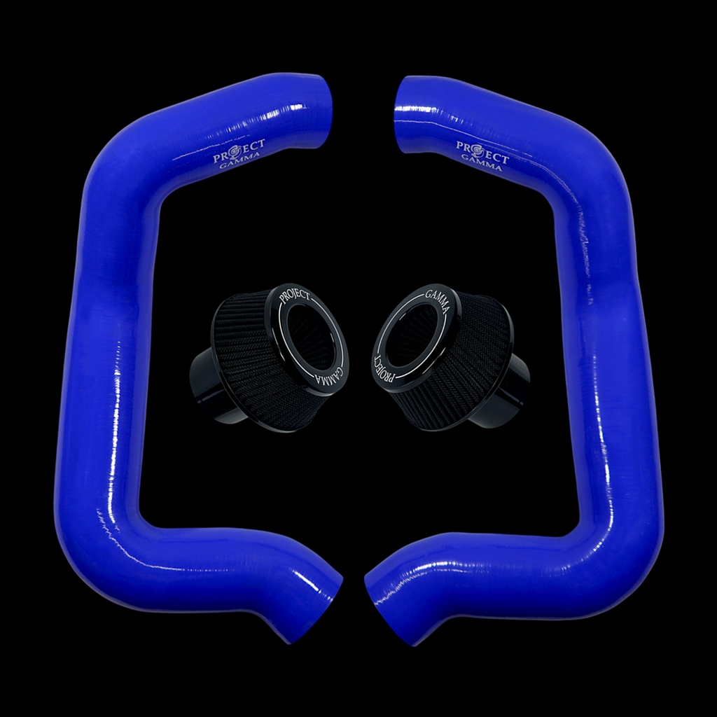 Project Gamma BMW M5 G90 / G99 and 7 Series G70 / G73 Silicone Intakes and Filters – Blue/Black Combo