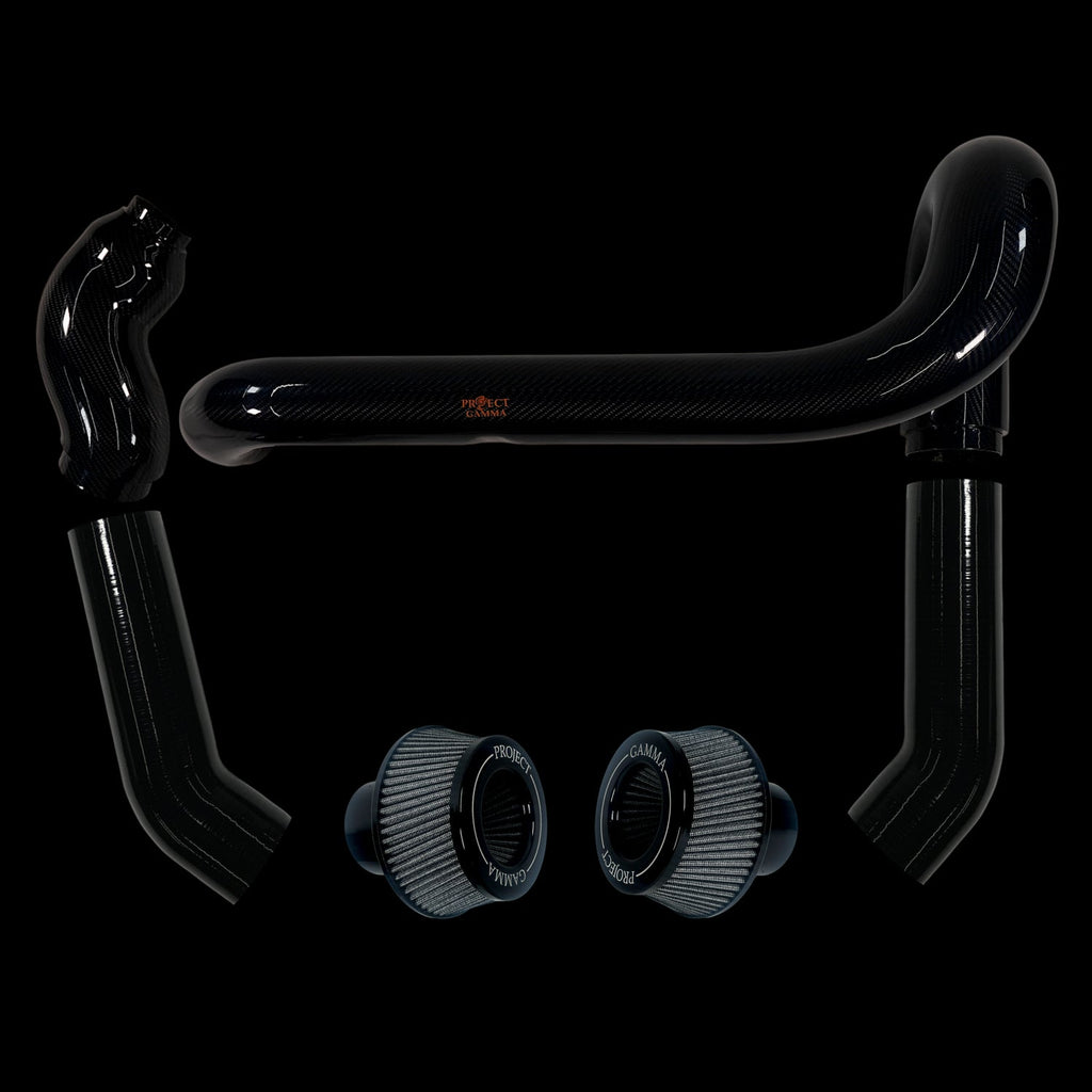 BMW M2 / M3 / M4 S58 Carbon Fiber Intakes & Filters – Black/Silver Combo
