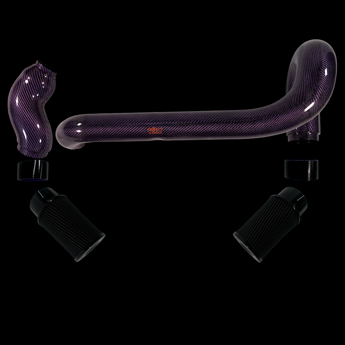 BMW M2 / M3 / M4 S58 Carbon Fiber Intakes & Filters – Short Purple