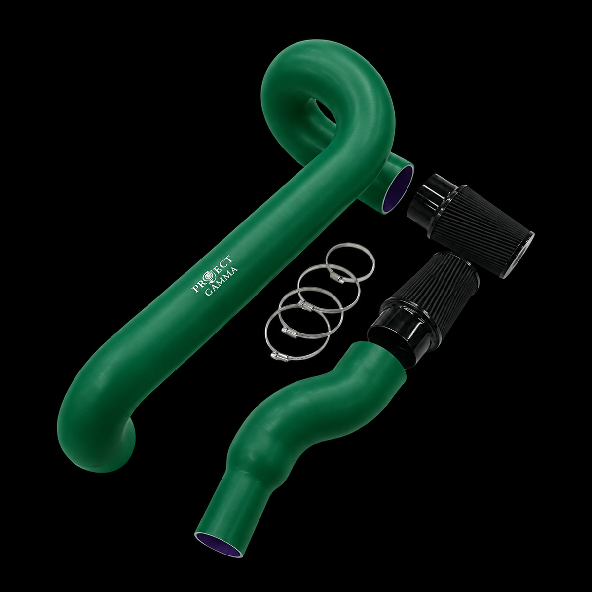 BMW M3 / M4 / M2 S58 Silicone Intakes & Filters – Short, British Racing Green