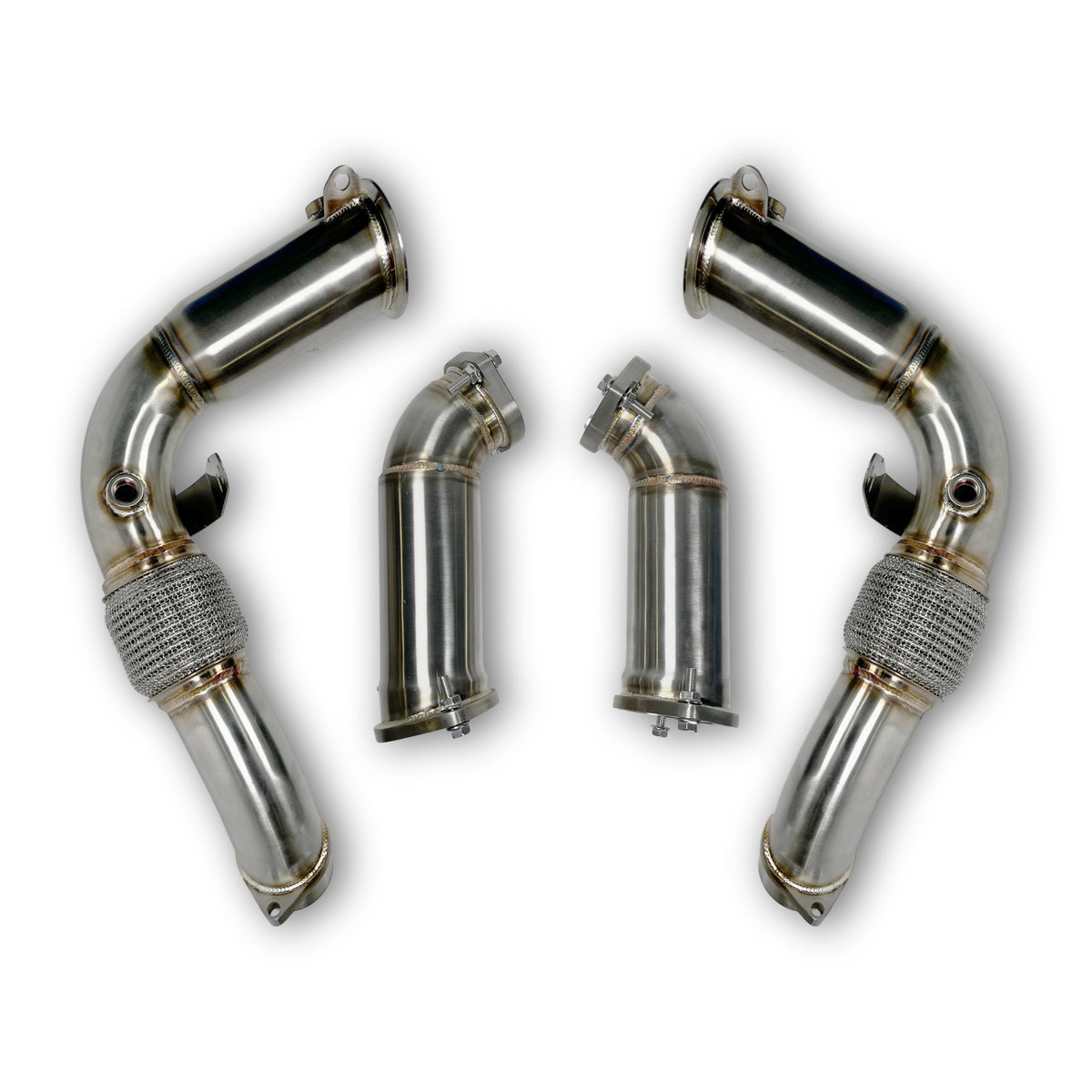 BMW M5 G90 G99 High-Flow Downpipes Installed