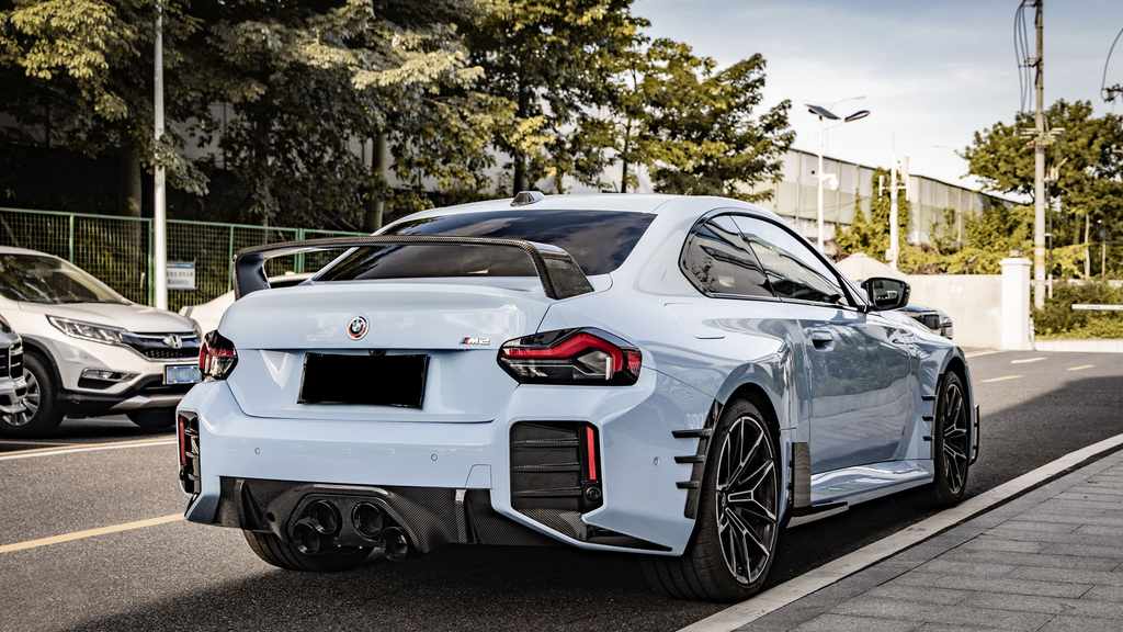 M Performance Style Pre Pregged Dry Carbon Fiber Rear Wing Spoiler for BMW 2 Series Coupe G42 2021+ / M2 G87 2 – image 10