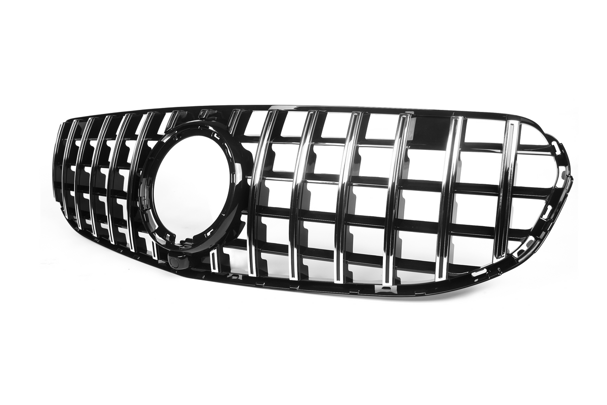 AMG Panamericana Style Grille for Mercedes-Benz GLC Class X253/C253 Coupe (Without Camera) - Silver 2019-2022 – Photo 2