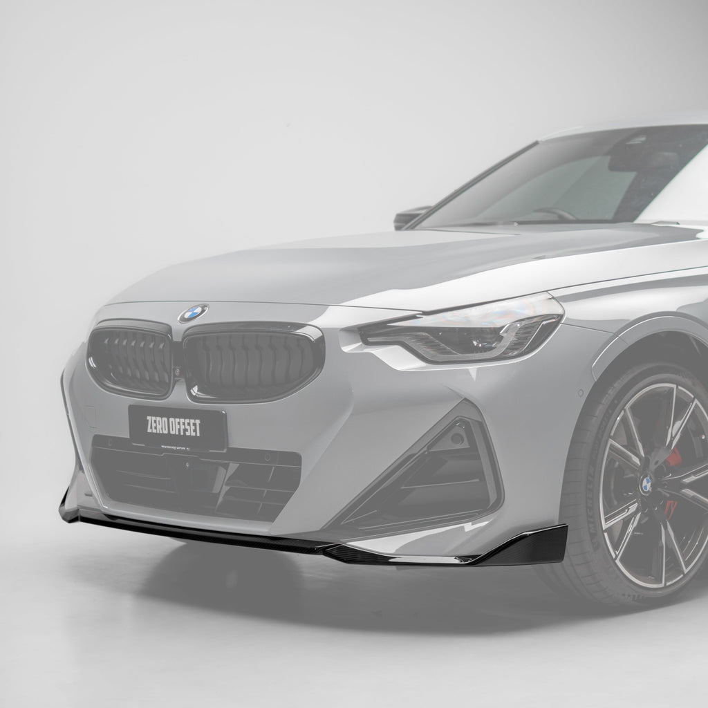 M Performance Style Pre Pregged Dry Carbon Fiber Front Lip for BMW 2 Series Coupe G42 2021+