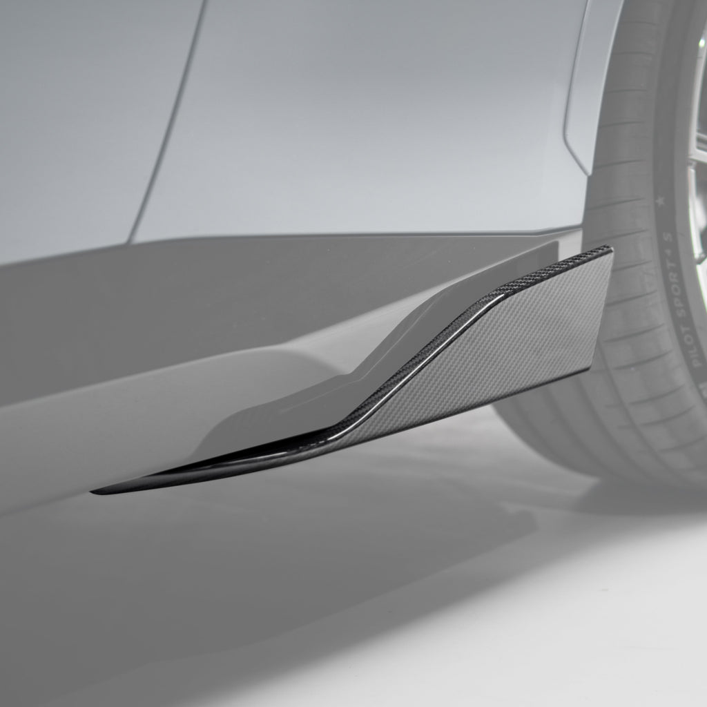 M Performance Style Pre Pregged Dry Carbon Fiber Side Skirts for BMW 2 Series Coupe G42 2021+