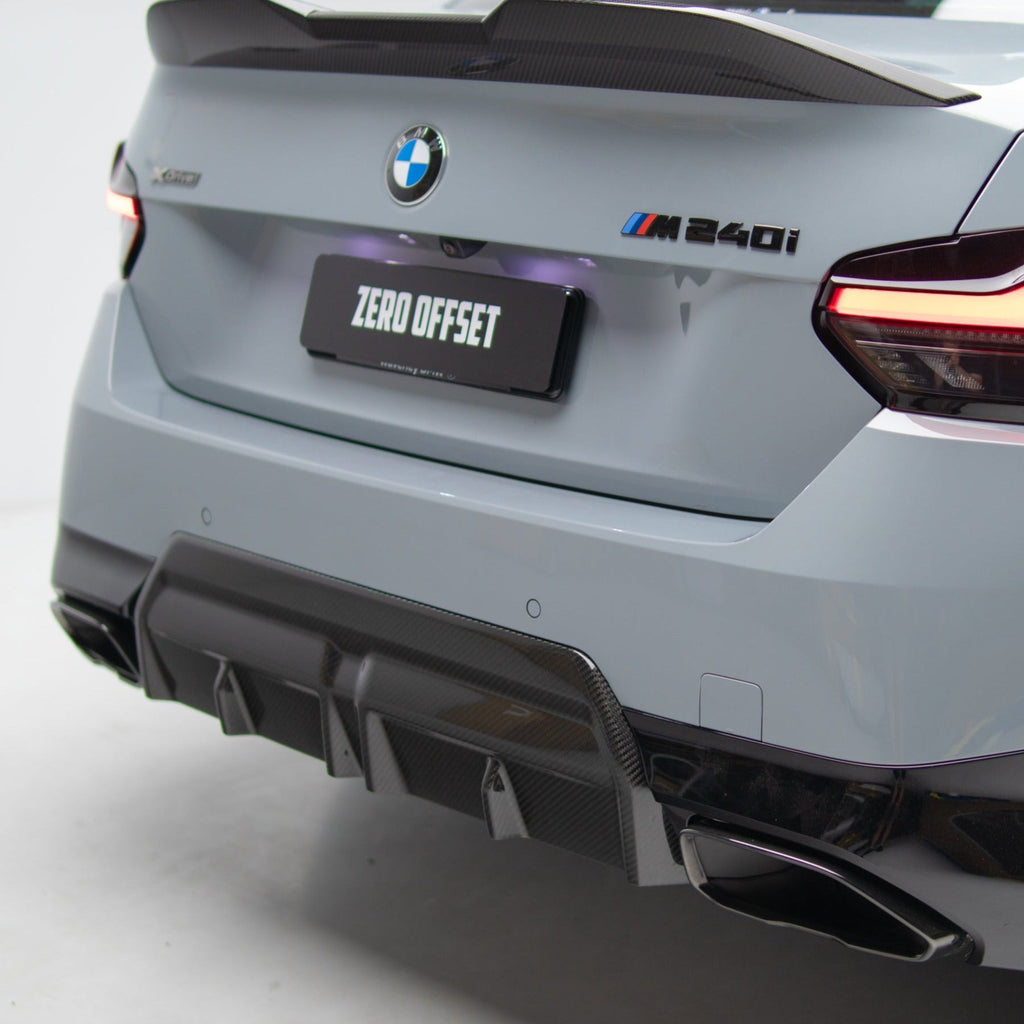 M Performance Style Pre Pregged Dry Carbon Fiber Rear Diffuser for BMW 2 Series Coupe G42 2021+ – image 3