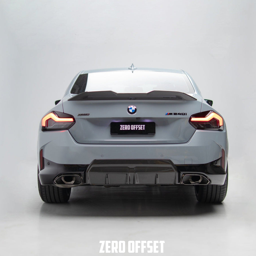 M Performance Style Pre Pregged Dry Carbon Fiber Rear Diffuser for BMW 2 Series Coupe G42 2021+ – image 4
