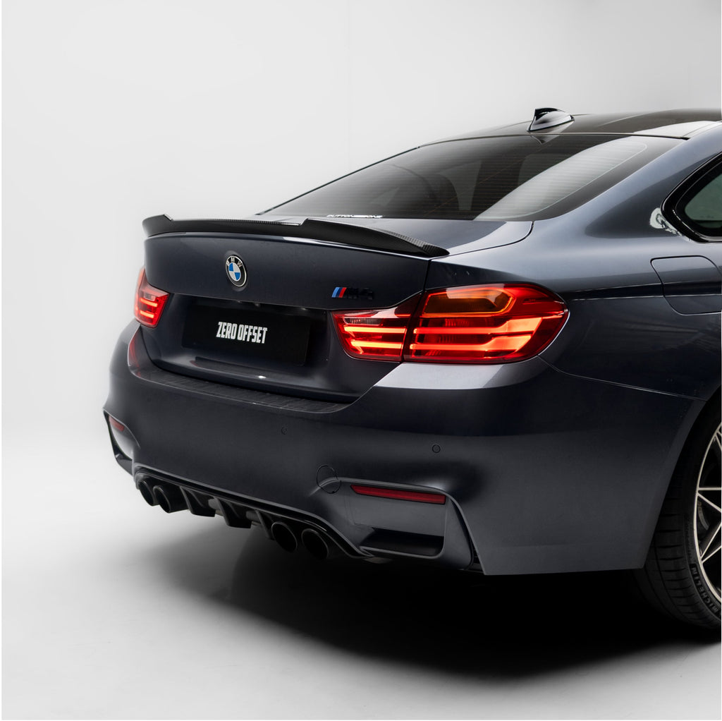 M Performance Style Pre Pregged Dry Carbon Fiber Rear Diffuser for BMW M3 F80 / M4 F82 F83 2014-2020 – image 2