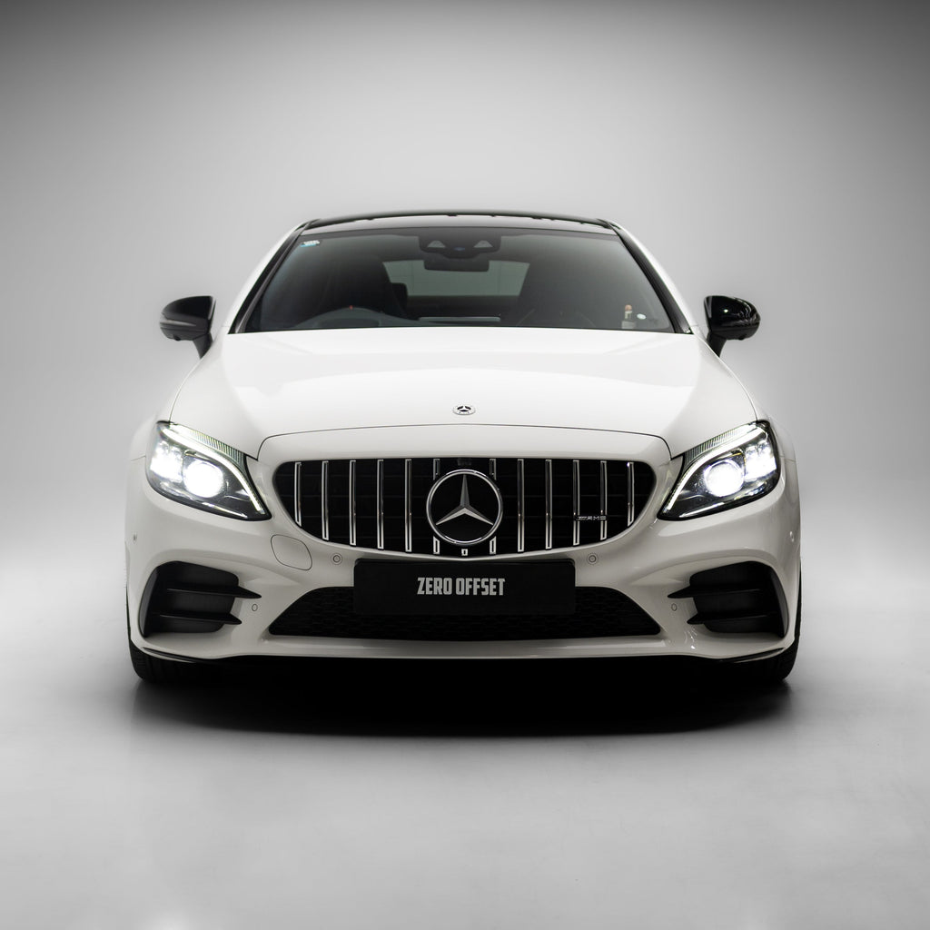AMG Panamericana Style Grille for Mercedes-Benz C Class (AMG Line) C205/W205 2019-2022 - Silver – image 4