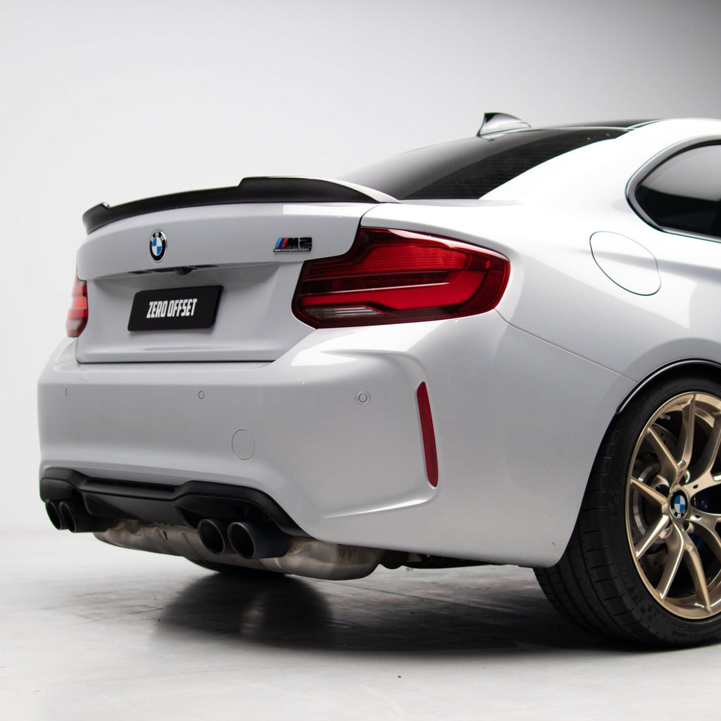 CS Style Pre Pregged Dry Carbon Fiber Trunk Lid Spoiler for BMW 2 Series M2 F22 F87 2014-2021 – image 7
