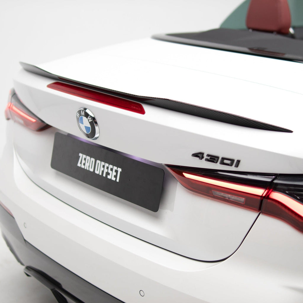 M Performance Style Pre Pregged Dry Carbon Fiber Spoiler for BMW 4 Series G23 / M4 G83 Convertible 2020+ – image 4