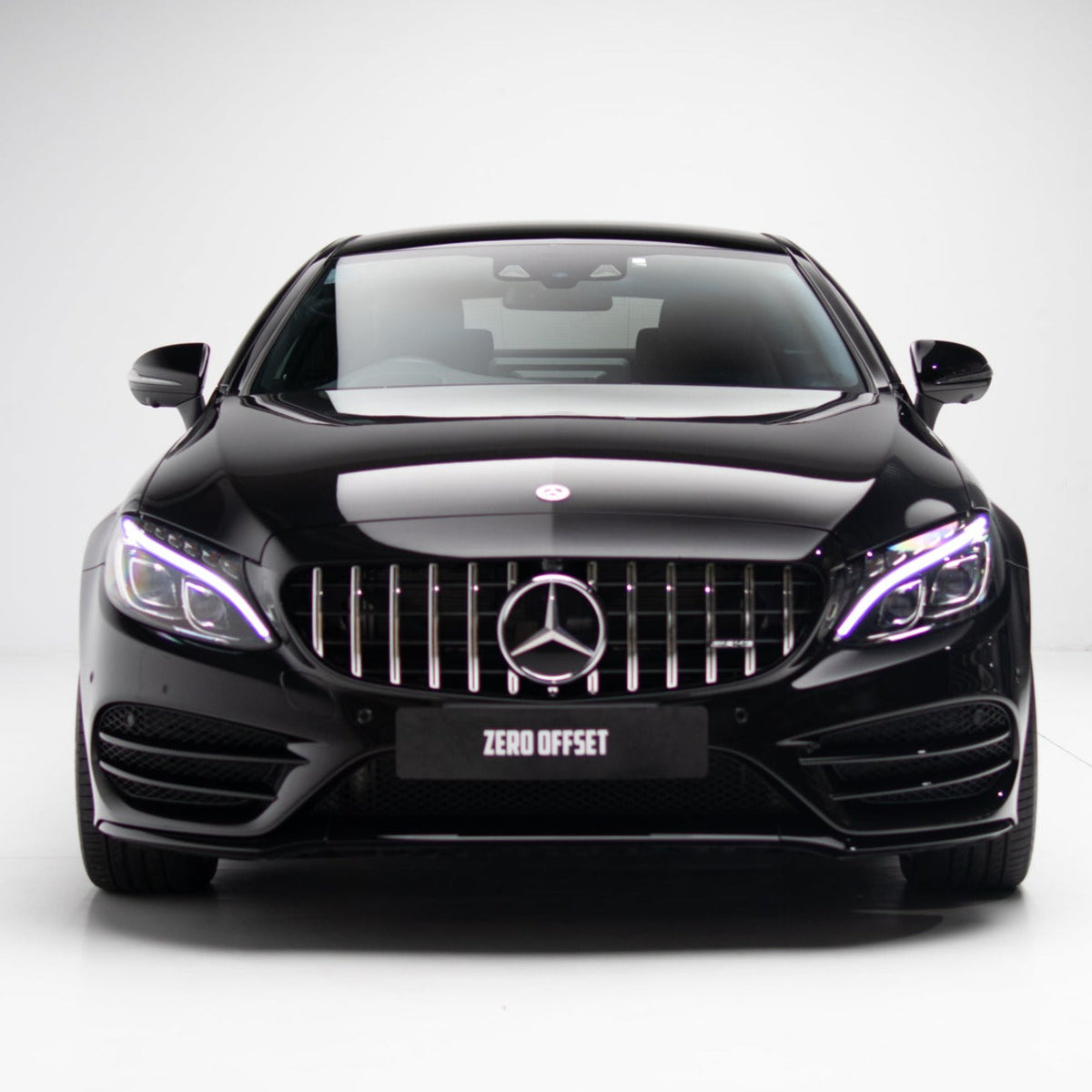 AMG Panamericana Style Grille for Mercedes-Benz C Class (AMG Line) C205/W205 2015-2018 - Silver – Photo 2