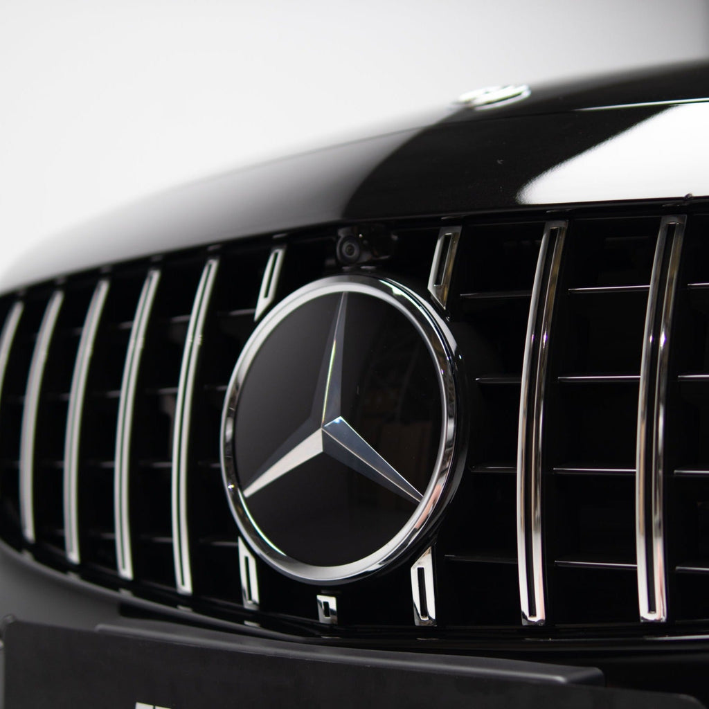 AMG Panamericana Style Grille for Mercedes-Benz C Class (AMG Line) C205/W205 2015-2018 - Silver – Photo 3
