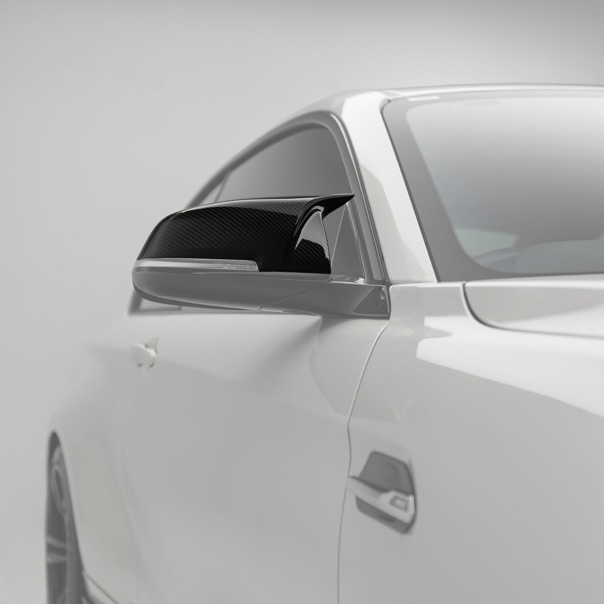 M Performance Style Pre Pregged Carbon Fiber Mirror Caps for BMW 1/2/3/4 Series F20 F22 F23 F30 F32 F33 F36 F8