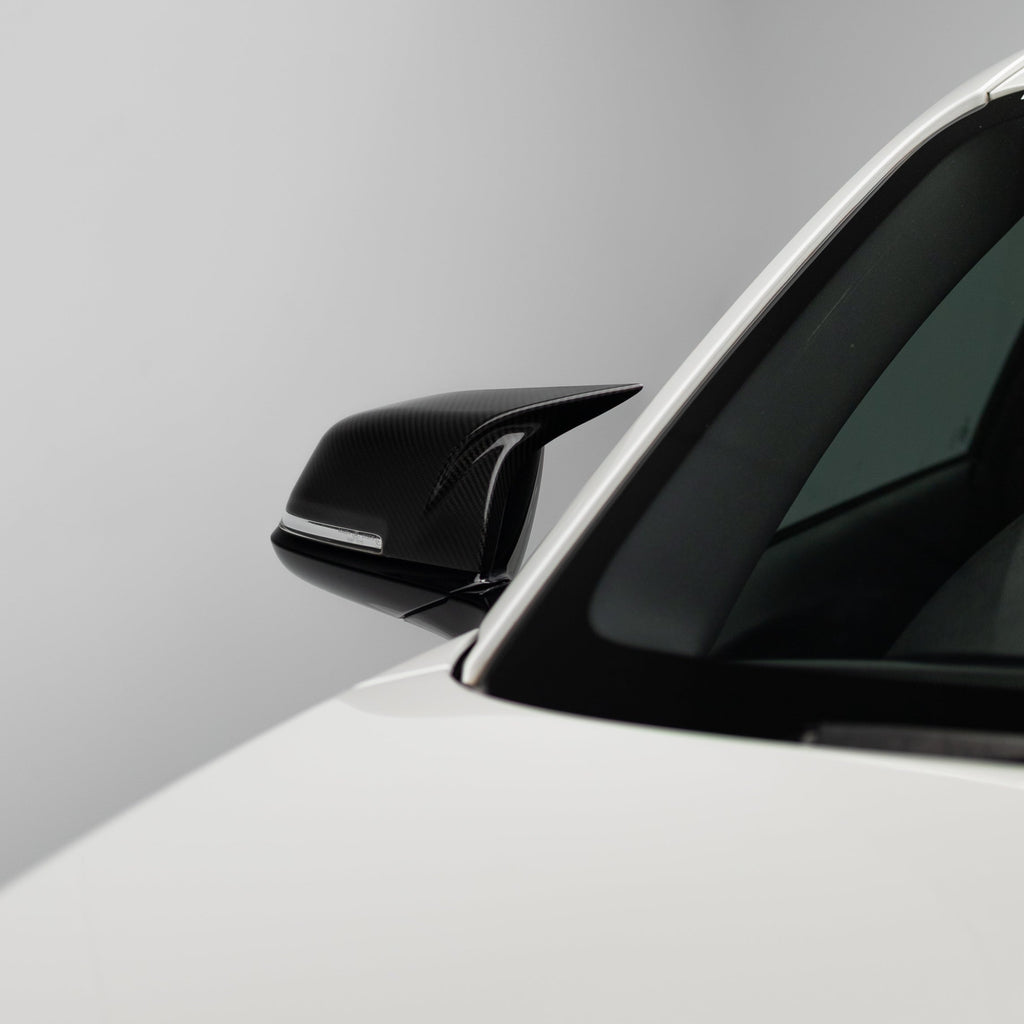 M Performance Style Pre Pregged Carbon Fiber Mirror Caps for BMW 1/2/3/4 Series F20 F22 F23 F30 F32 F33 F36 F8 – image 3