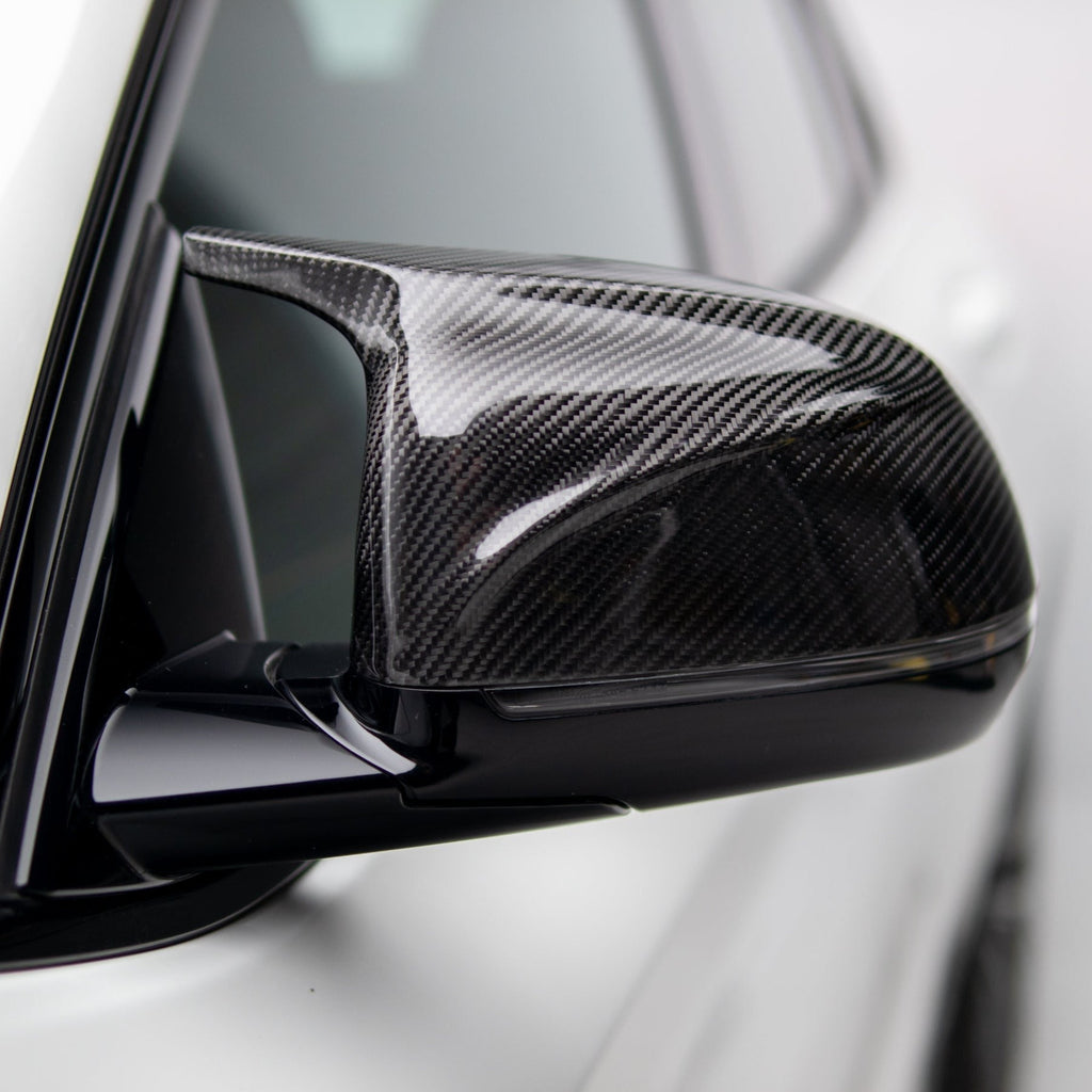 M Performance Style Pre Pregged Carbon Mirror Caps for BMW X3/X4/X5/X6/X7 G01 G02 G03 G05 G06 G07 – image 3