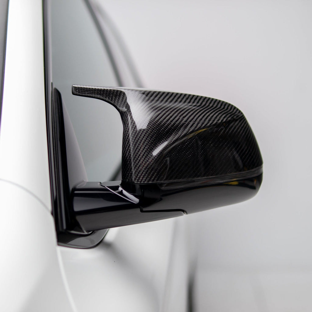 M Performance Style Pre Pregged Carbon Mirror Caps for BMW X3/X4/X5/X6/X7 G01 G02 G03 G05 G06 G07 – image 4