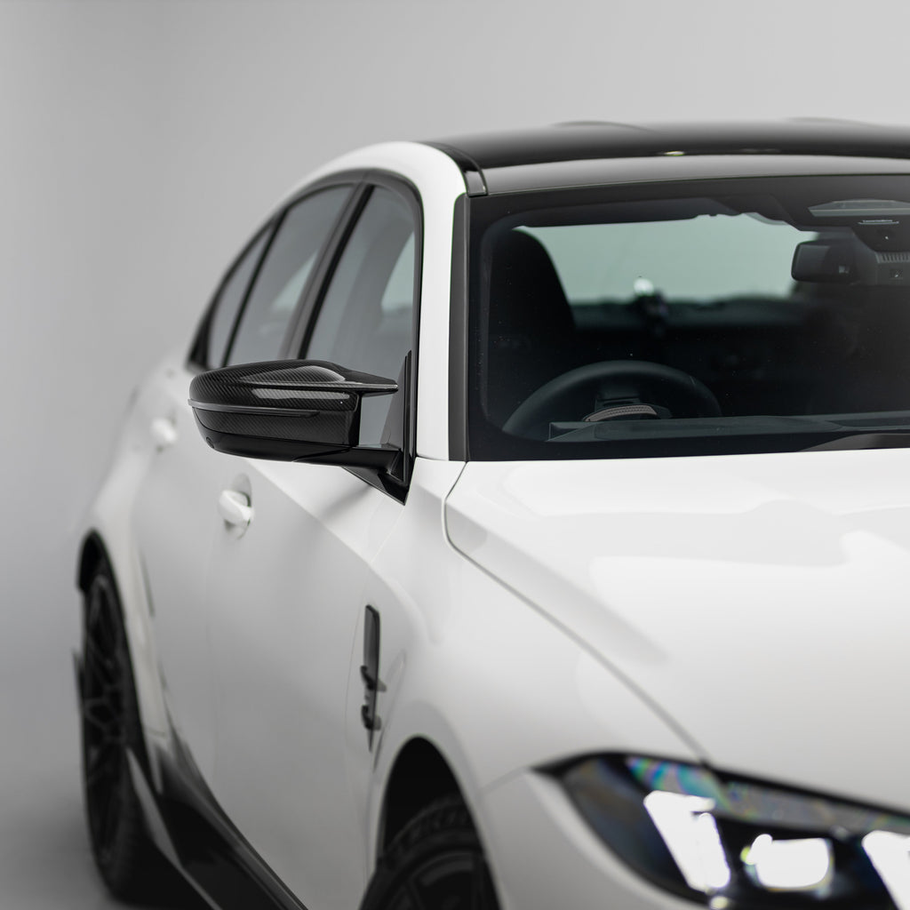 M-Performance Style Pre Pregged Dry Carbon Fiber Mirror Caps for BMW M240i G42 / M340i LCI /M2 G87 / M3 G80 G8 – image 7