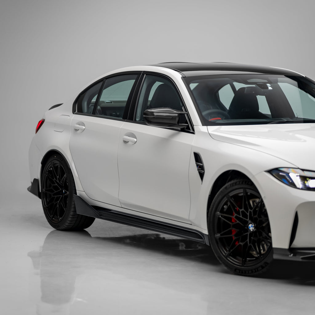 M Performance Style Pre Pregged Dry Carbon Side Skirts for BMW M3 G80 G81 2020+ – image 6