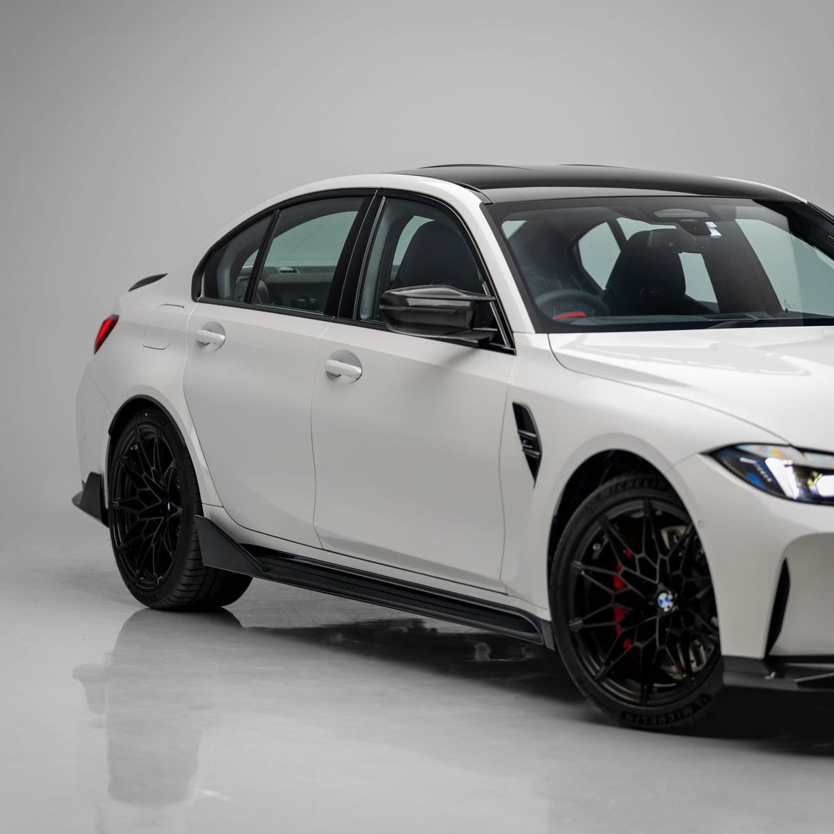 M Performance Style Pre Pregged Dry Carbon Side Skirts for BMW M3 G80 G81 2020+ – image 6