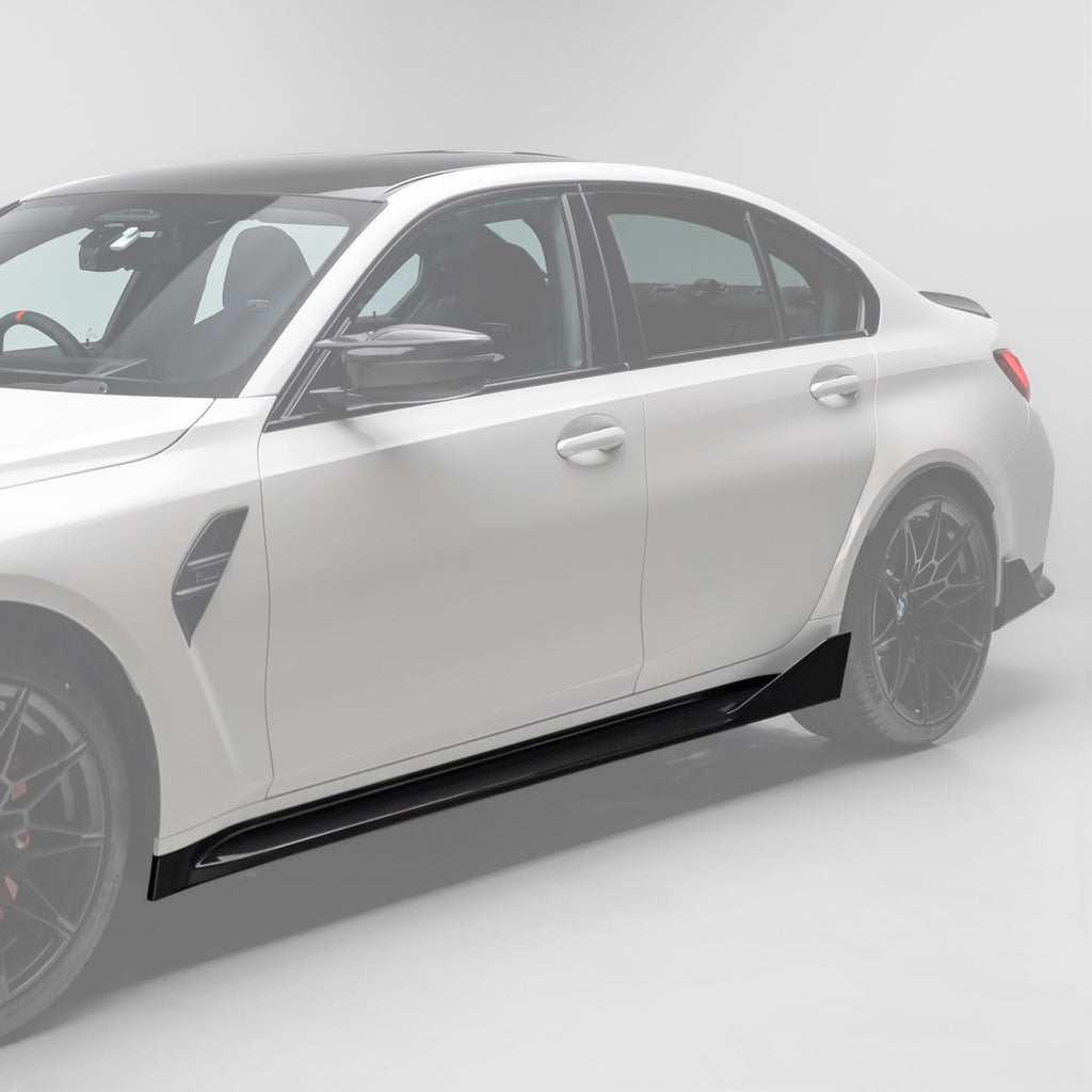 M Performance Style Pre Pregged Dry Carbon Side Skirts for BMW M3 G80 G81 2020+