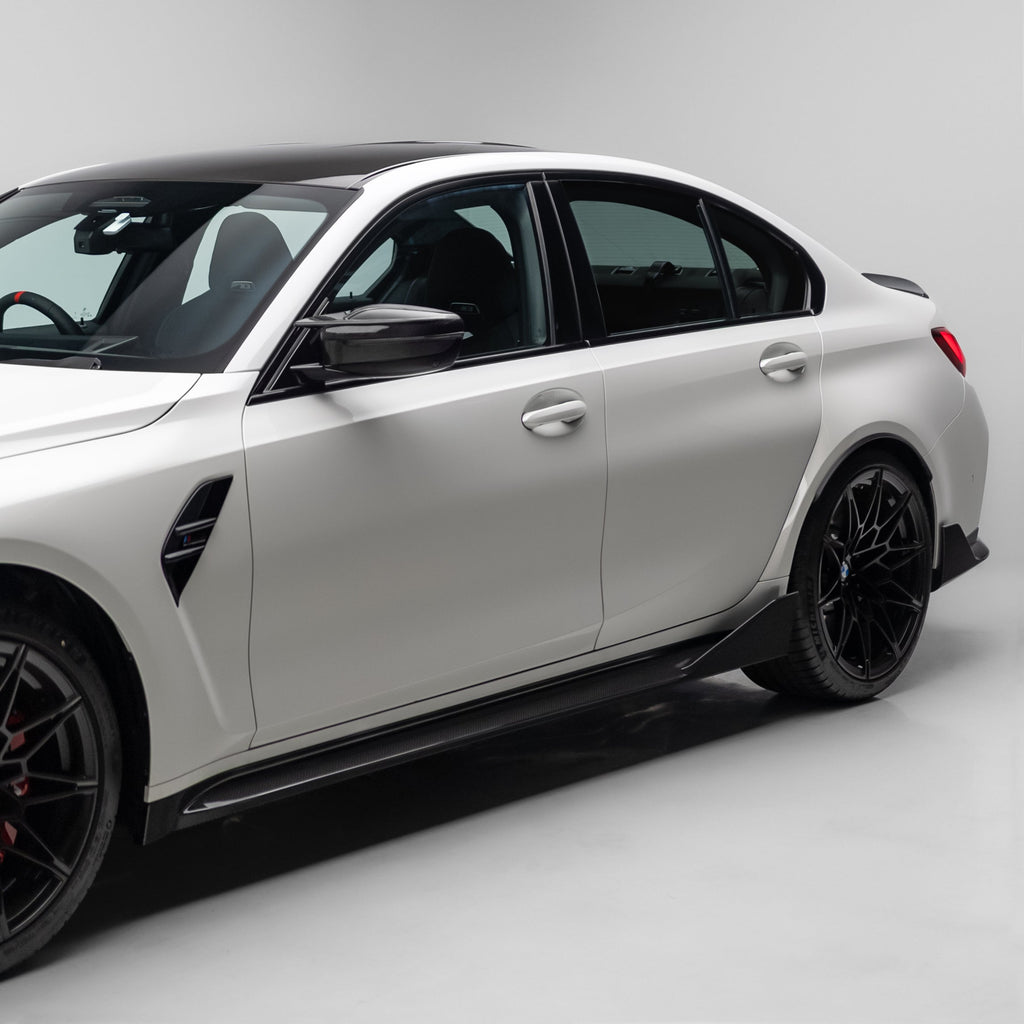 M Performance Style Pre Pregged Dry Carbon Side Skirts for BMW M3 G80 G81 2020+ – image 2