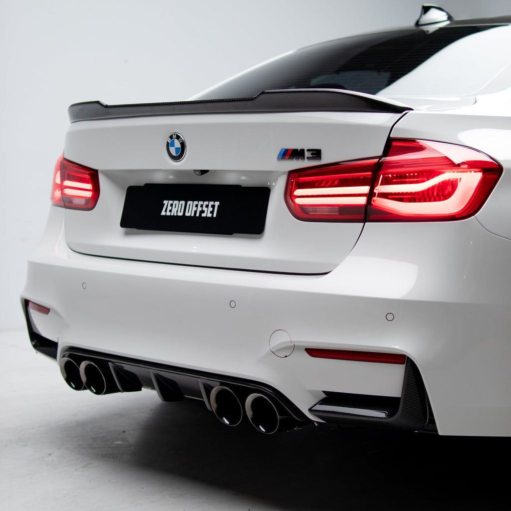CS Style Pre Pregged Dry Carbon Fiber Spoiler for BMW 3 Series F30 2013-2018 / M3 F80 2013-2020 – image 2