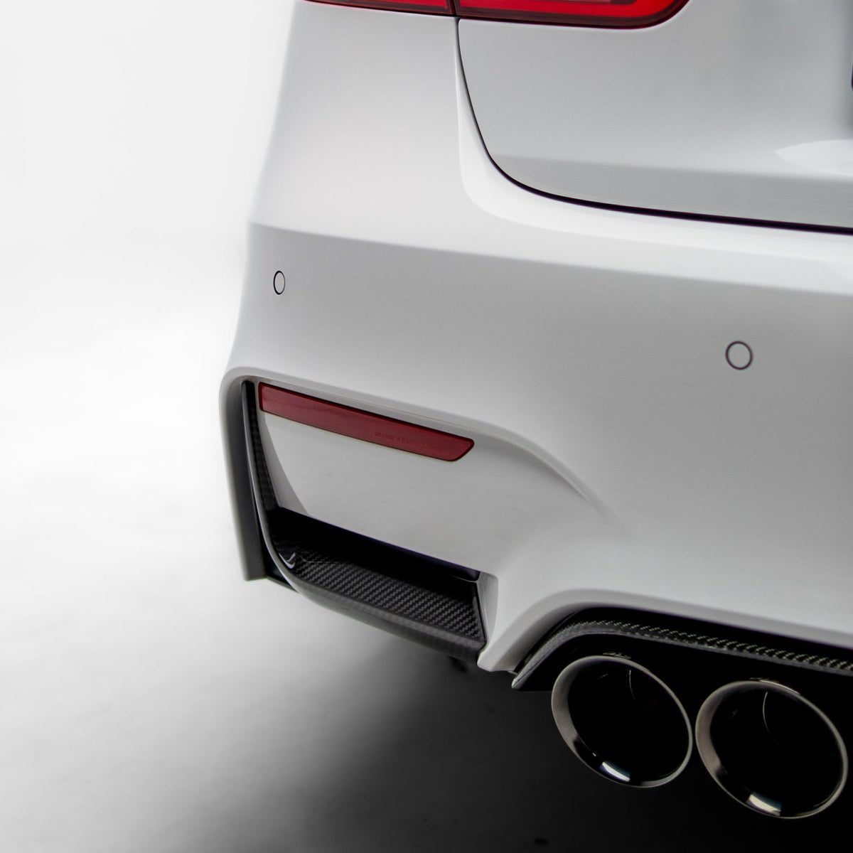 MP Style Rear Bumper Splitters Pre Pregged Dry Carbon for BMW M3 F80 / M4 F82/F83 2014-2020 – image 2