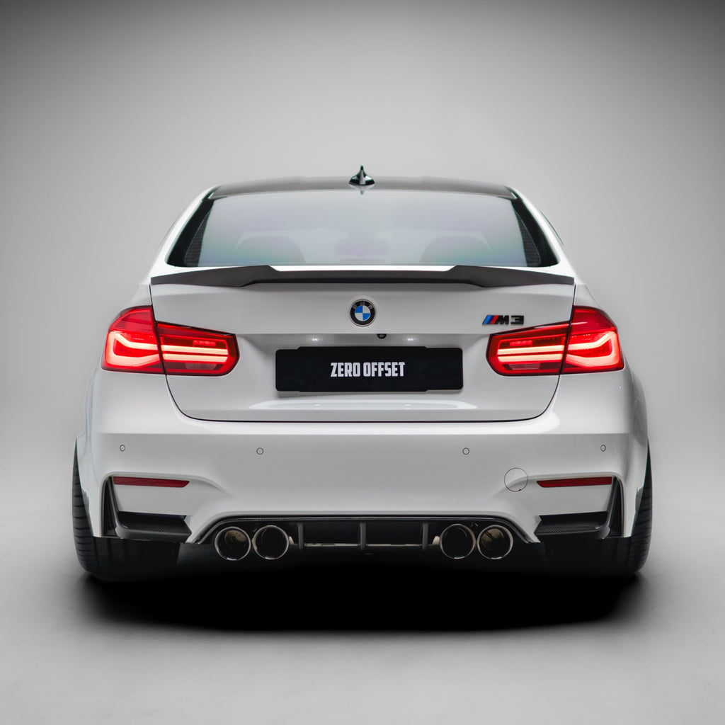 MP Style Rear Bumper Splitters Pre Pregged Dry Carbon for BMW M3 F80 / M4 F82/F83 2014-2020 – image 3