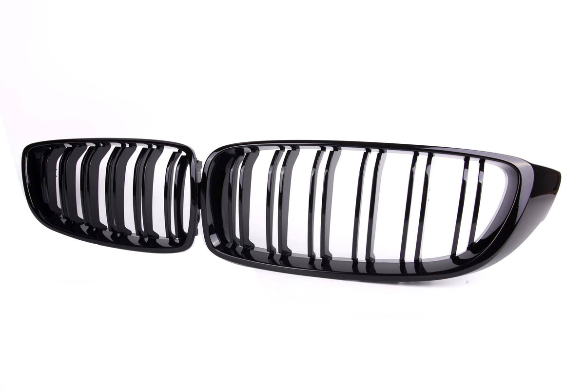 M Performance Gloss Black Grille (Dual Slat) For BMW 4 Series F32 F33 F37 / M3 M4 F80 F82 F83 2013-2020 – image 2