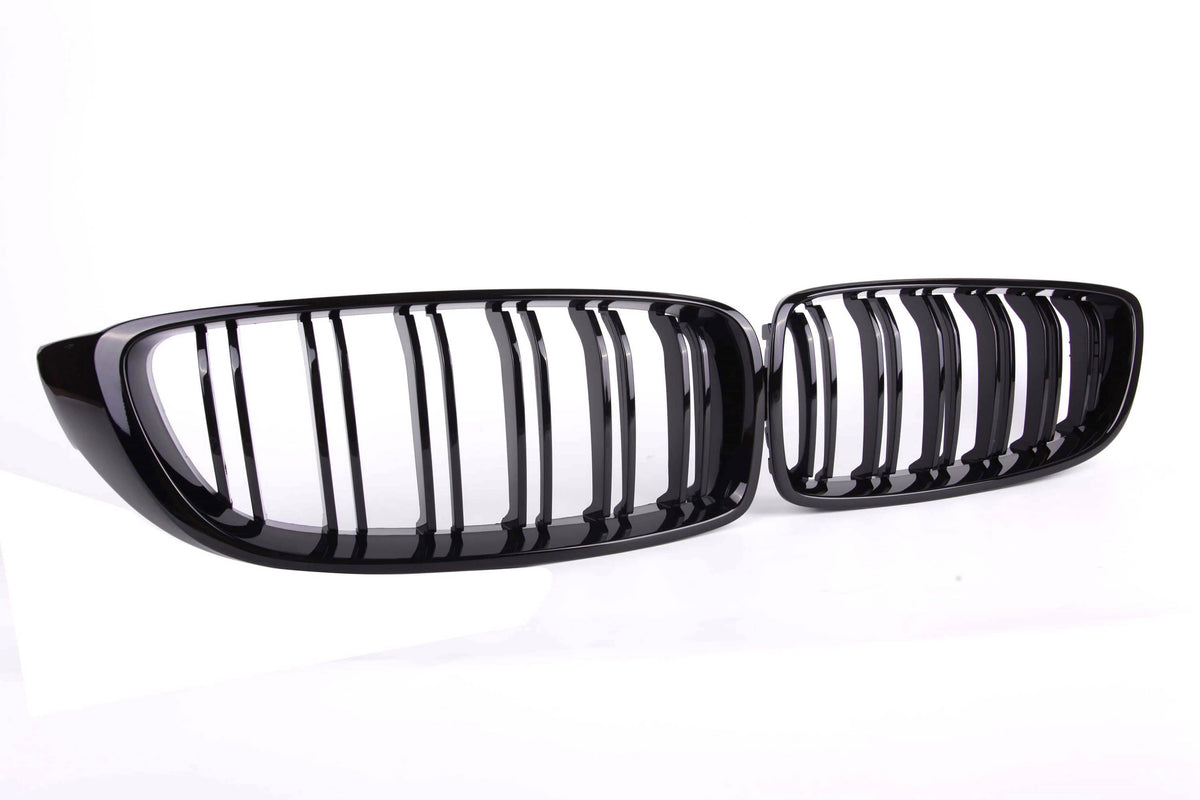 M Performance Gloss Black Grille (Dual Slat) For BMW 4 Series F32 F33 F37 / M3 M4 F80 F82 F83 2013-2020 – image 3