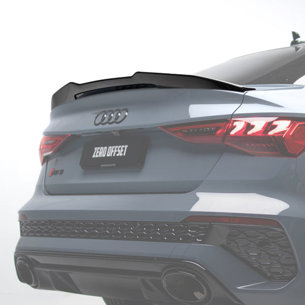 PSM Style Pre Pregged Dry Carbon Fiber Spoiler for Audi A3 / S3 / RS3 8Y Sedan 2021+