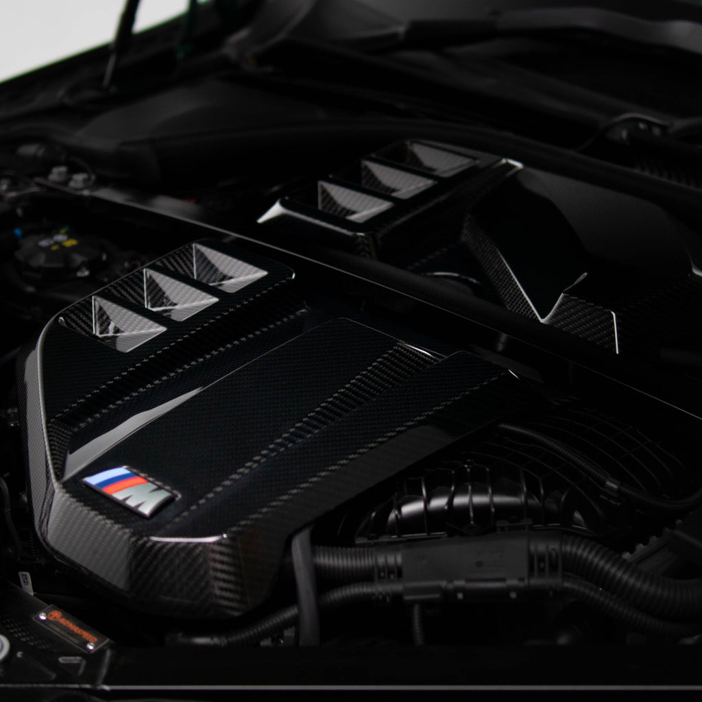 OEM Style Pre Pregged Dry Carbon Engine Cover For BMW M2 G87 / M3 G80 G81 / M4 G82 G83 2020+ – image 6