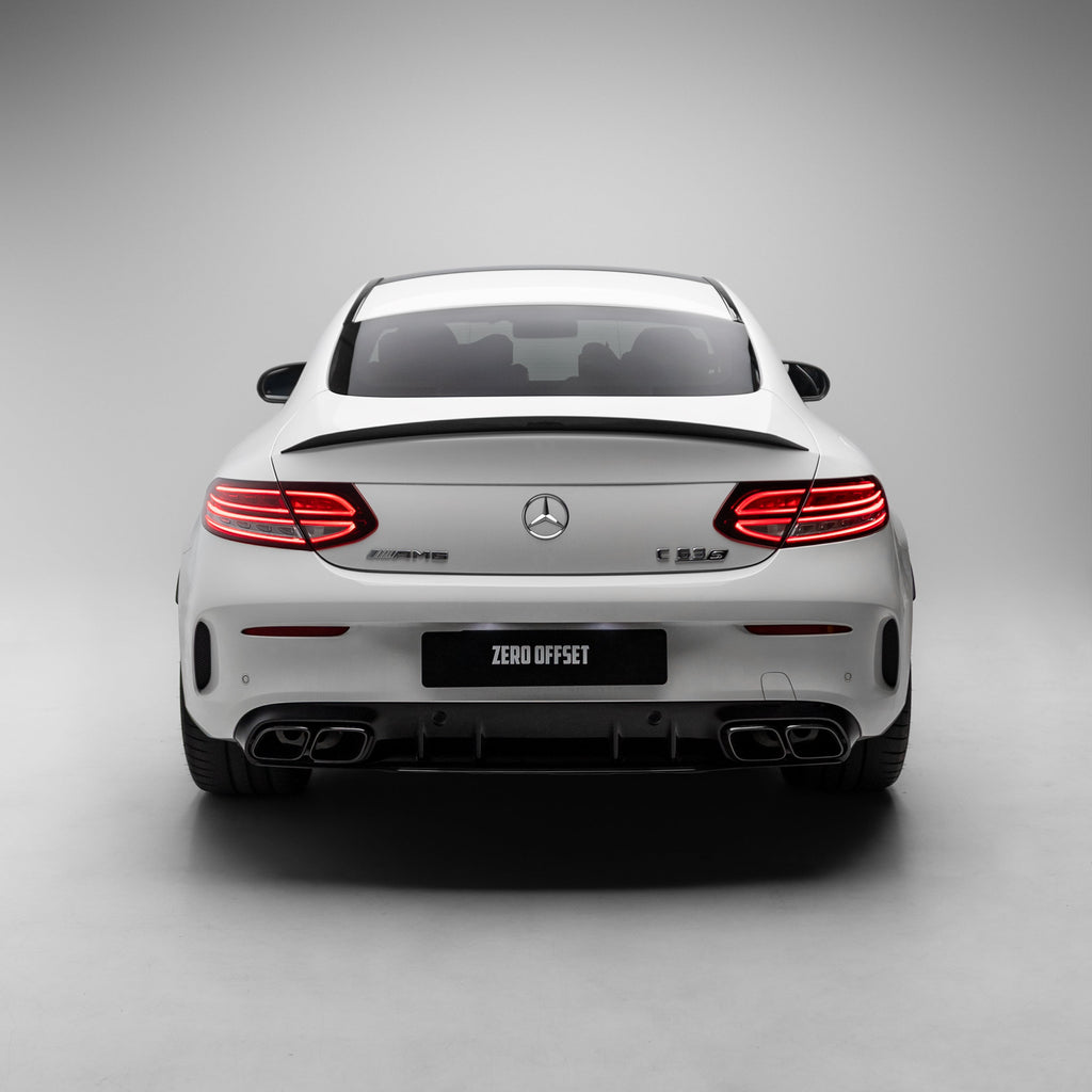OEM Style Pre Pregged Dry Carbon Fiber Spoiler for Mercedes-Benz C Class C205 Coupe – image 3