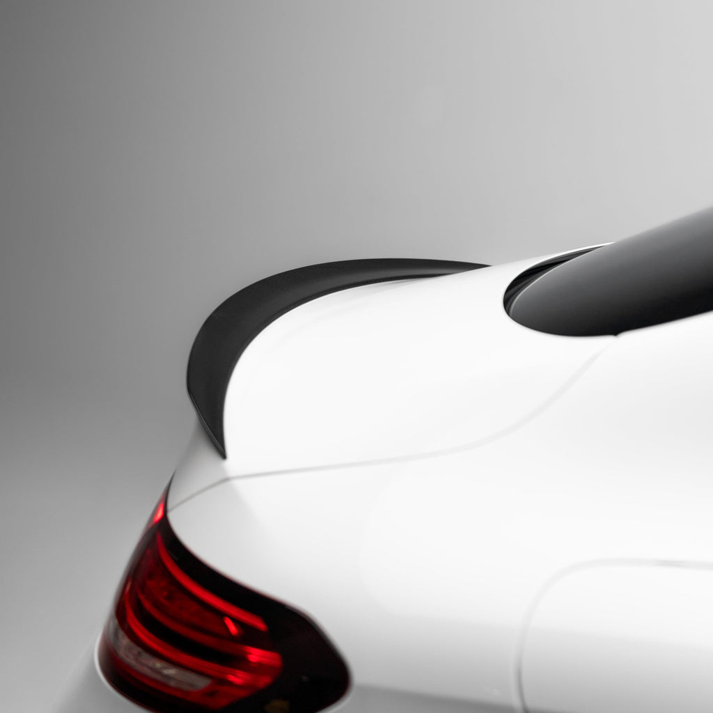 OEM Style Pre Pregged Dry Carbon Fiber Spoiler for Mercedes-Benz C Class C205 Coupe – image 6
