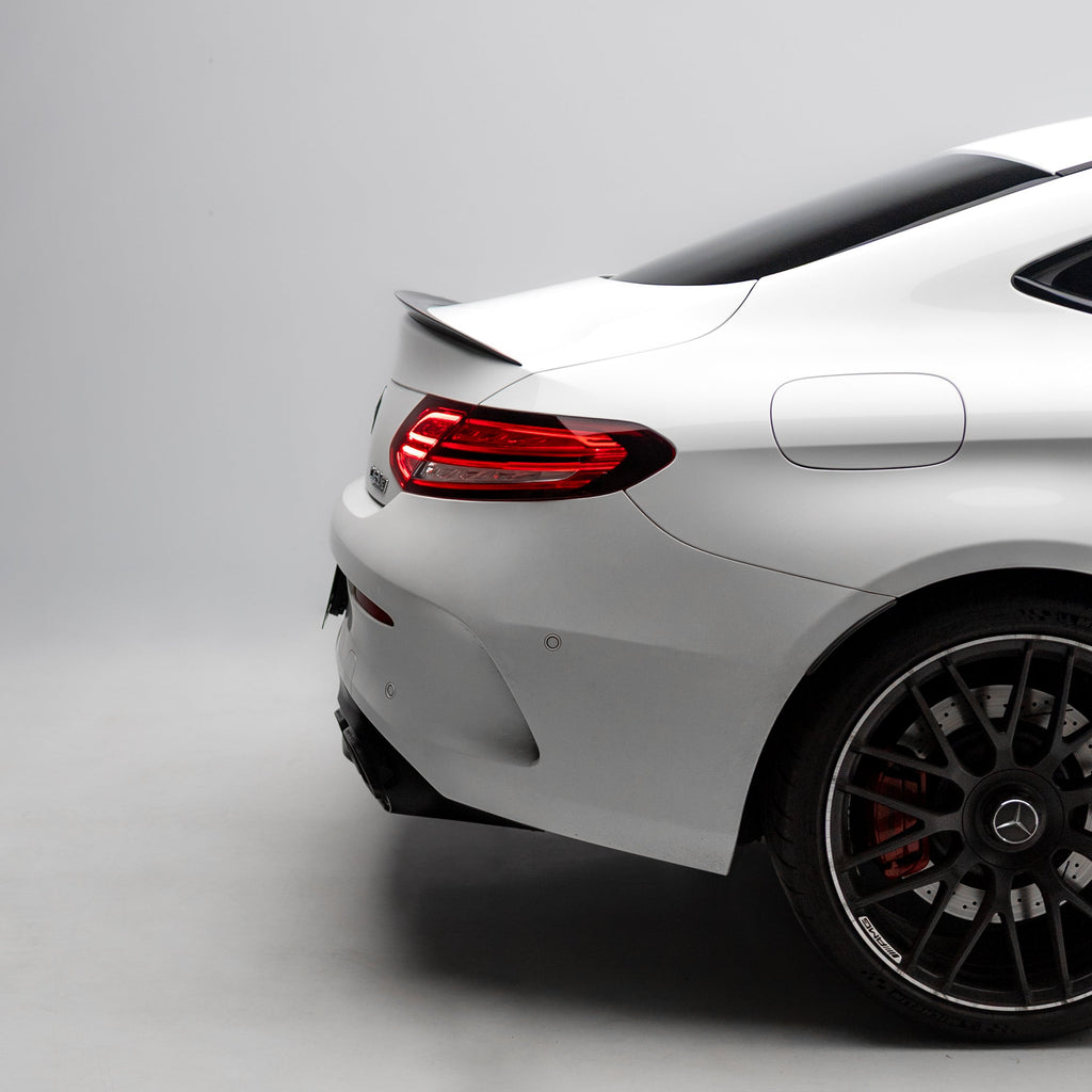 OEM Style Pre Pregged Dry Carbon Fiber Spoiler for Mercedes-Benz C Class C205 Coupe – image 4