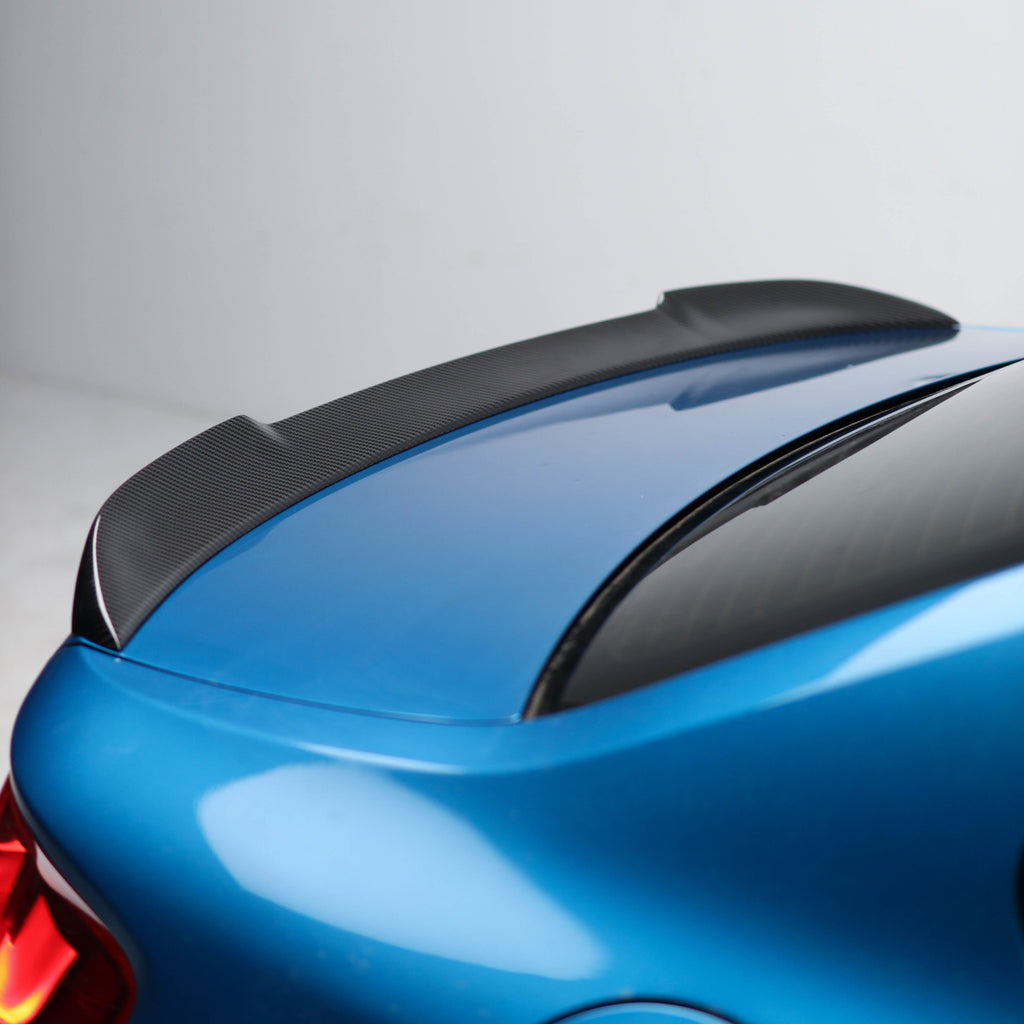CS Style Pre Pregged Dry Carbon Fiber Trunk Lid Spoiler for BMW 2 Series M2 F22 F87 2014-2021 – image 5