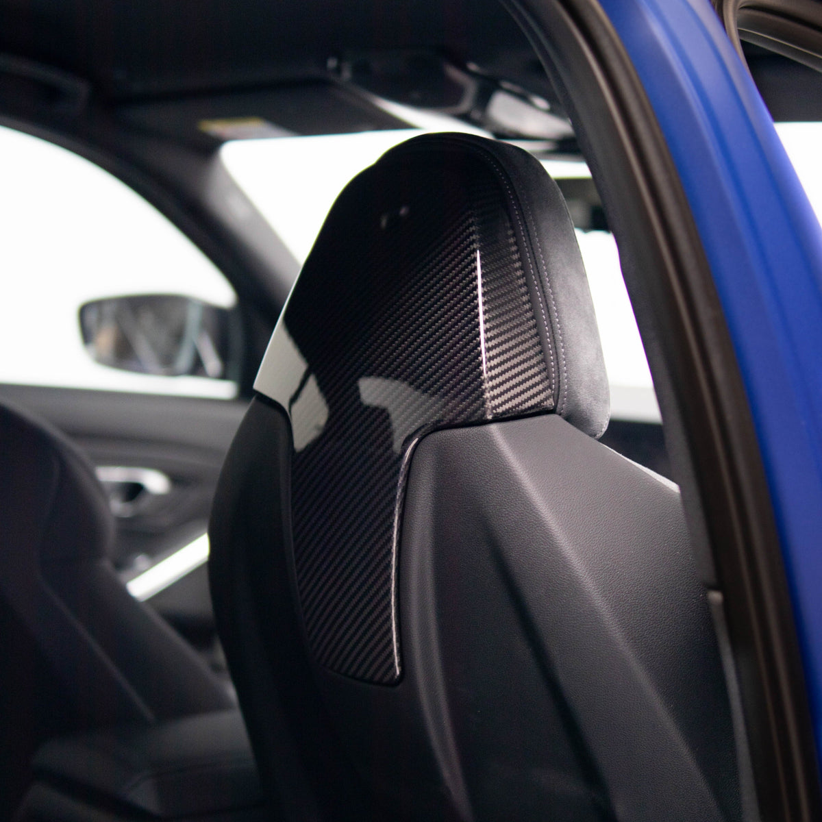 OEM Style Carbon Fiber Upper Front Backrest Cover for BMW 2 Series G42 / 3 Series G20 / M3 G80 / M4 G82 / M8 F – image 2