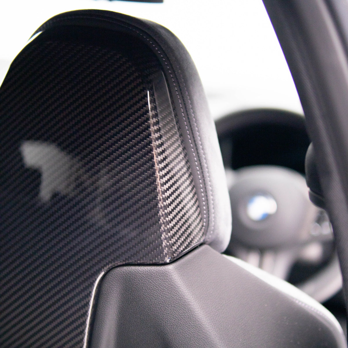 OEM Style Carbon Fiber Upper Front Backrest Cover for BMW 2 Series G42 / 3 Series G20 / M3 G80 / M4 G82 / M8 F – image 3
