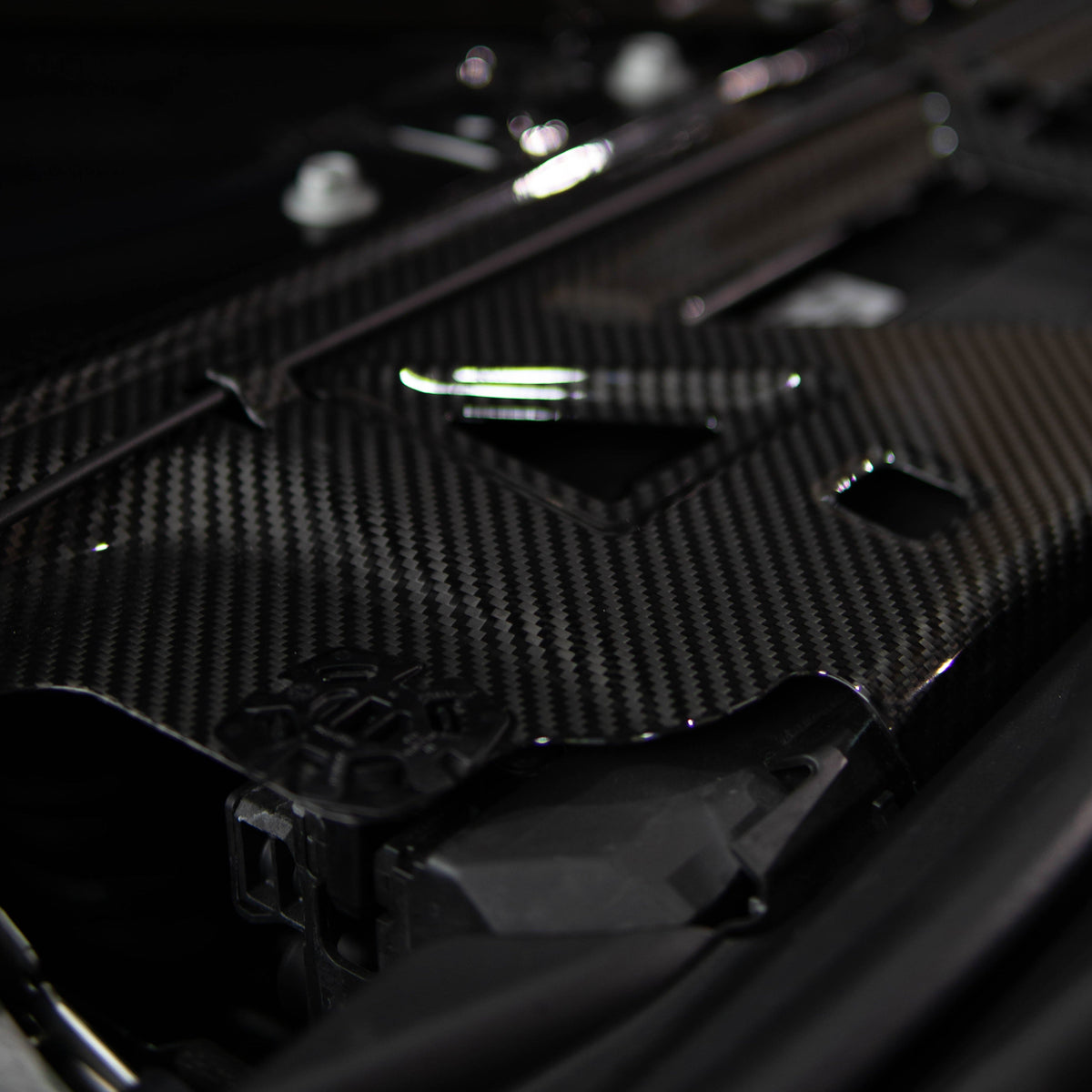 OEM Style Pre Pregged Dry Carbon Fiber Cooling Shroud for BMW M2 G87 / M3 G80 G81 / M4 G82 G83 2020+ – image 3