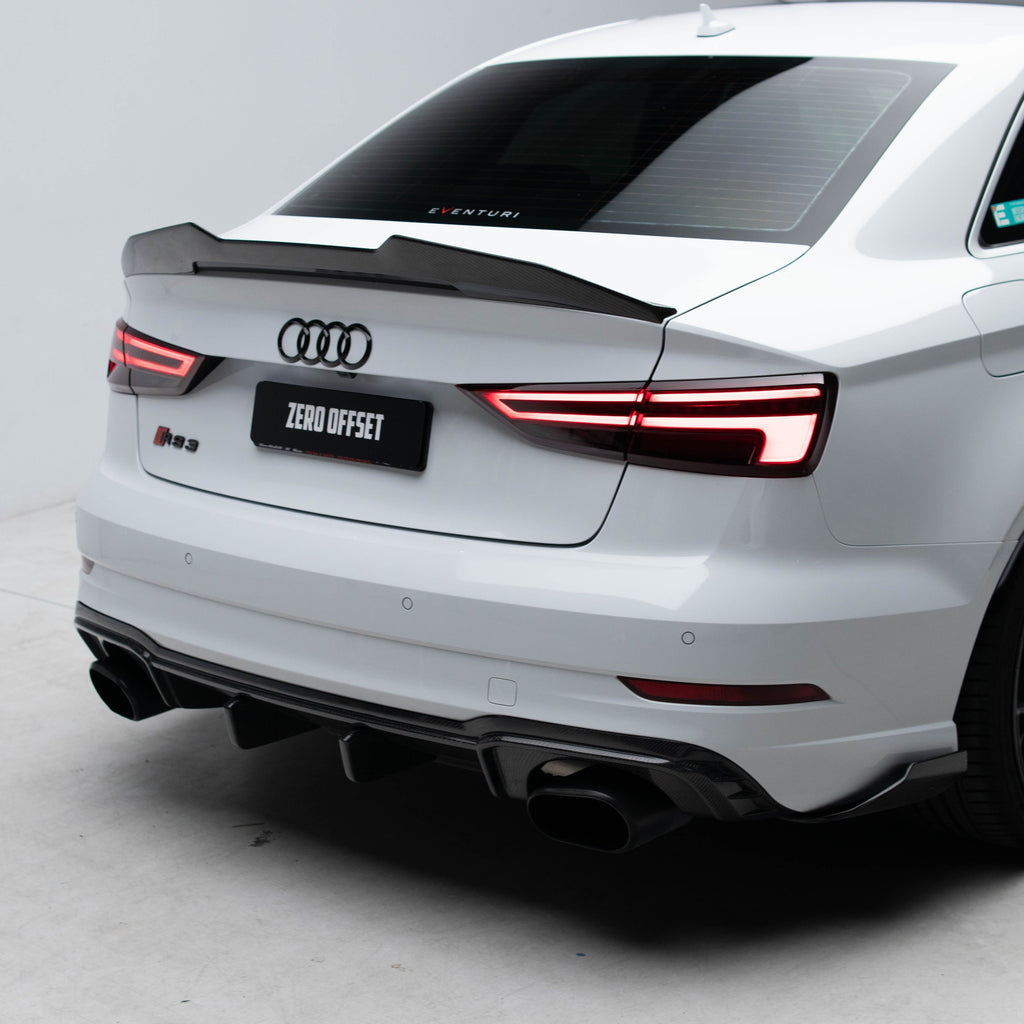 PSM Style Pre Pregged Dry Carbon Fiber Spoiler for Audi A3/S3/RS3 8V Sedan 2013+ – image 9