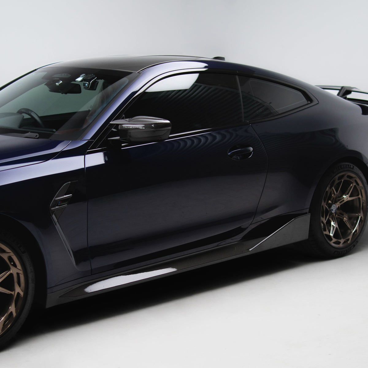 M Performance Style Pre Pregged Dry Carbon Side Skirts for BMW M4 G82 G83 2020+ – image 2