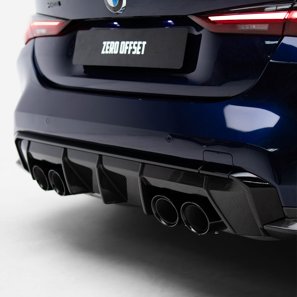 M-Performance Style Pre Pregged Dry Carbon Diffuser for BMW M3 G80 G81 / M4 G82 G83 (Standard Quad Tip) 2020+ – image 16