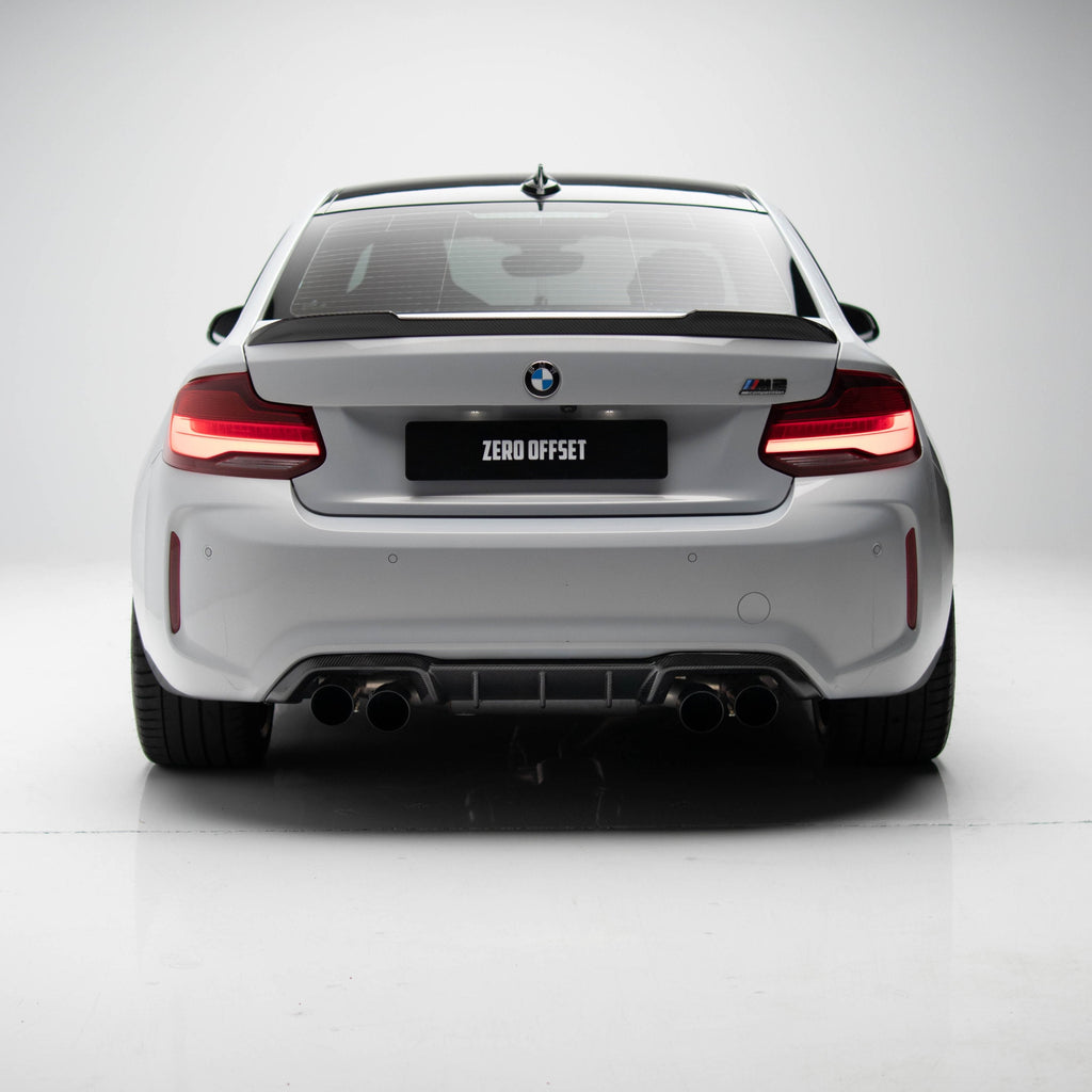 M Performance Style Carbon Fiber Rear Diffuser Pre-Pregged Dry Carbon Fiber for BMW M2 F87 2016-2021 – image 6
